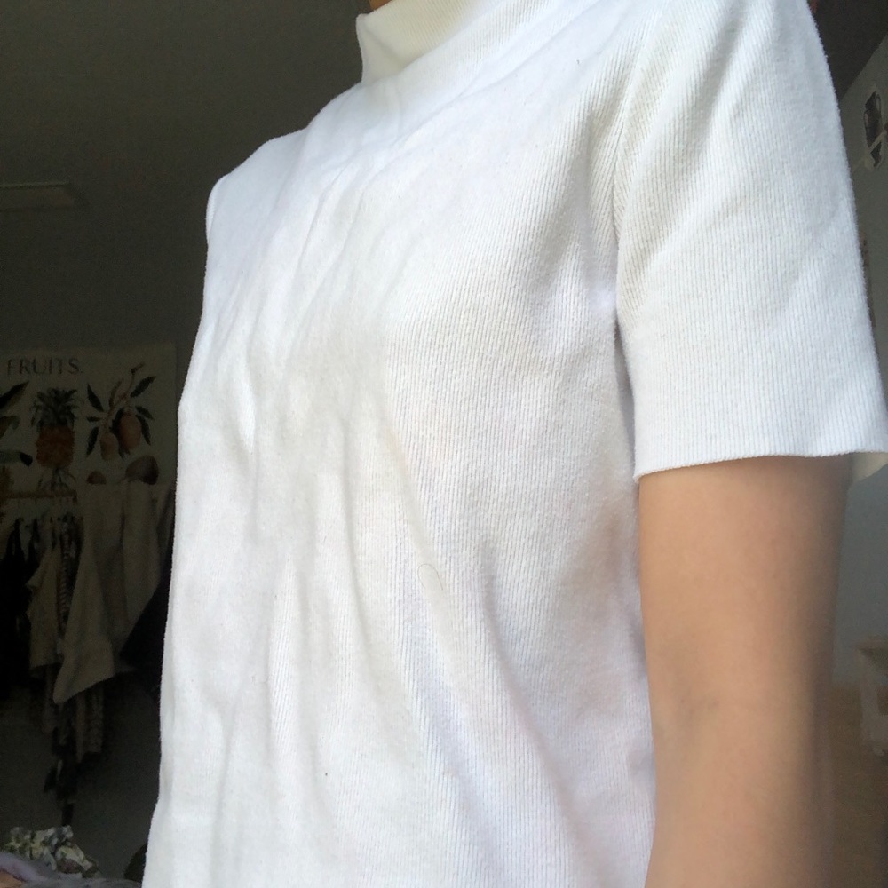Zara mock neck tee